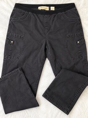Women’s Avenue Black Denim Capri Jeans Stretch Waist Plus Size 30/32 4X